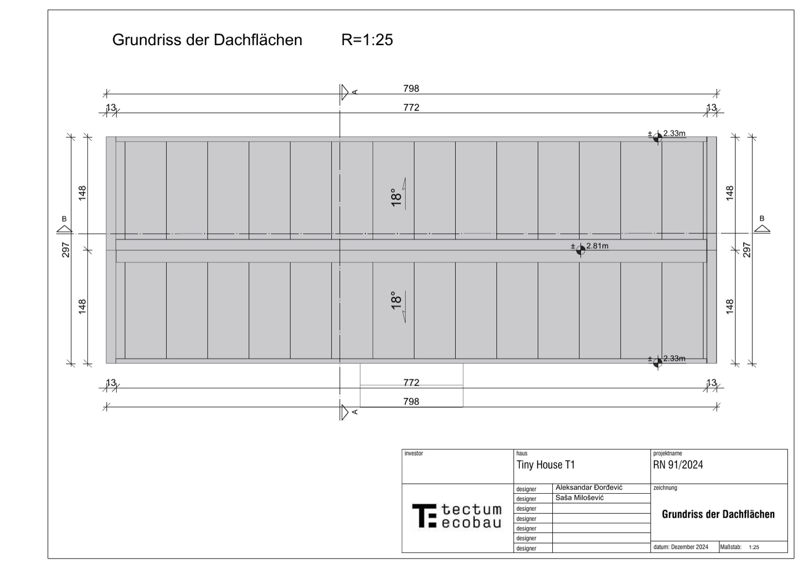 Schnitt — Wohnbereich